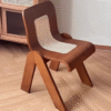 Vintage Rattan French Inspired Solid Wood Accent Chair