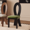 Designer Nordic Vintage Solid Wood Mermaid Chair