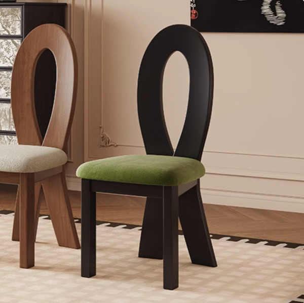 Designer Nordic Vintage Solid Wood Mermaid Chair