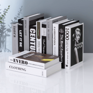 Vintage European Fashion Faux Books Decor