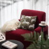 Modern Puzzle Style Corduroy Armchair