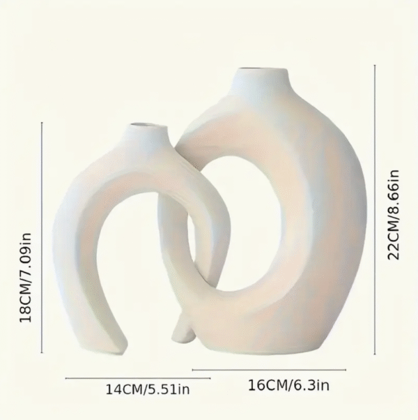 Boho Geo 2 Piece Geometric Vase Set