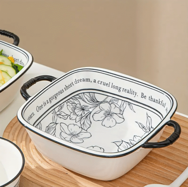 Bloom Flora Ceramic Floral Tableware Set