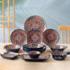 Boho Feast 8 Piece Ceramic Dinnerware Set