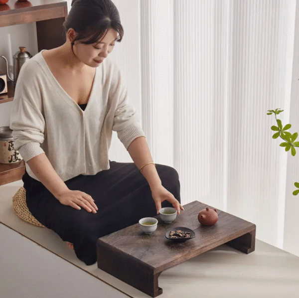 Zen Royale Low Profile Wooden Tea Table