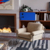 Bauhaus Style Lazy Accent Armchair