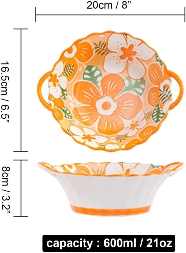 Set of Ceramic Microwave Safe Serving Bowl