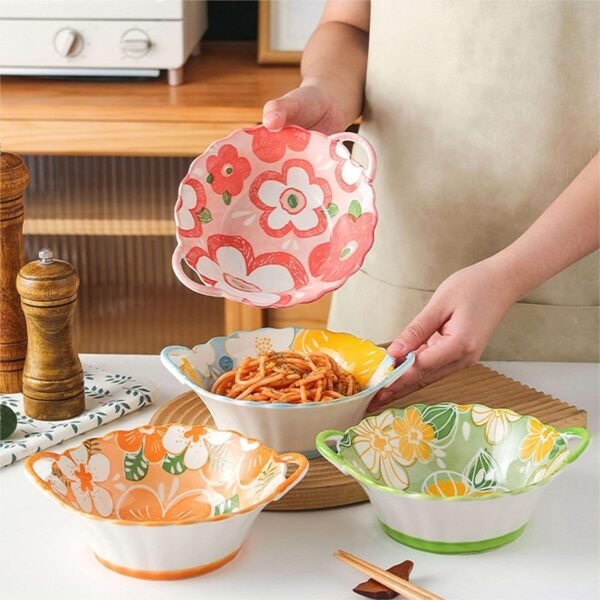 Set of Ceramic Microwave Safe Serving Bowl
