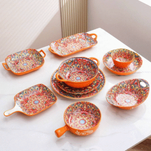 Screenshot 2025-12-01 at 1.25.20 PM Set of Boho Style Ceramic Tableware