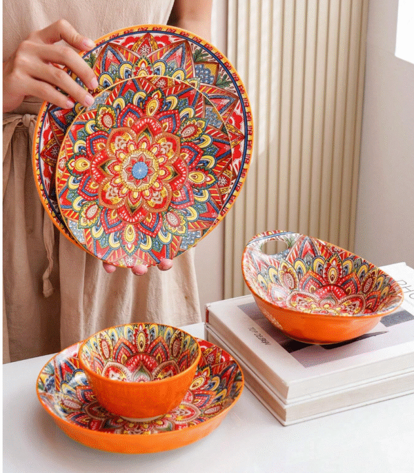 Screenshot 2025-12-01 at 1.26.35 PM Set of Boho Style Ceramic Tableware