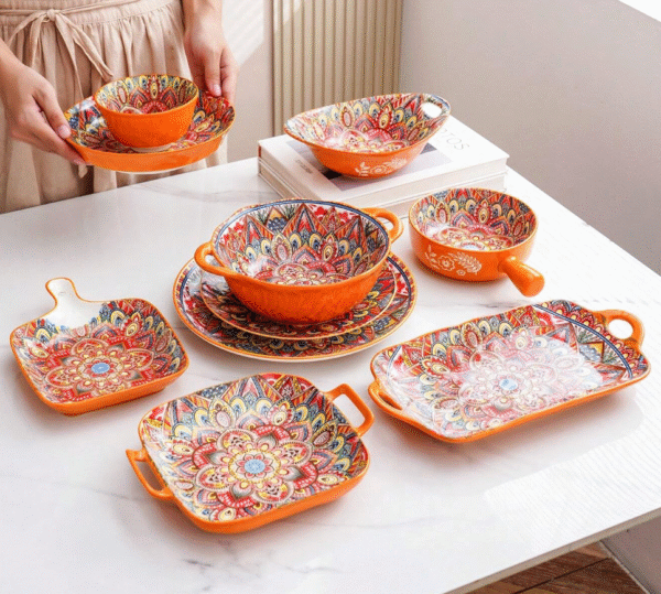 Screenshot 2025-12-01 at 1.26.43 PM Set of Boho Style Ceramic Tableware